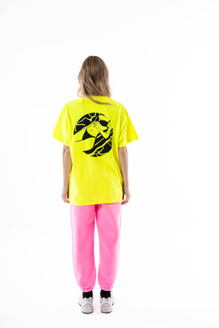 Savage Club Clothing J Girl Graphic Tee  Neon Yellow
