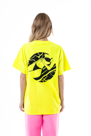 Savage Club Clothing J Girl Graphic Tee  Neon Yellow