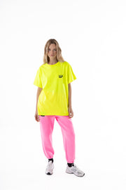 Savage Club Clothing J Girl Graphic Tee  Neon Yellow