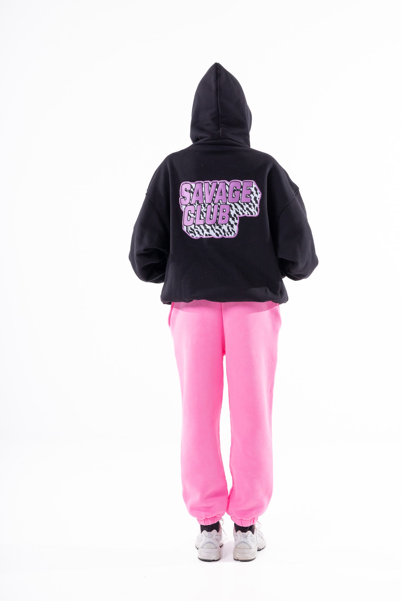 Savage Club Heavyweight Organic Cotton Embroidered Hoodie – Black
