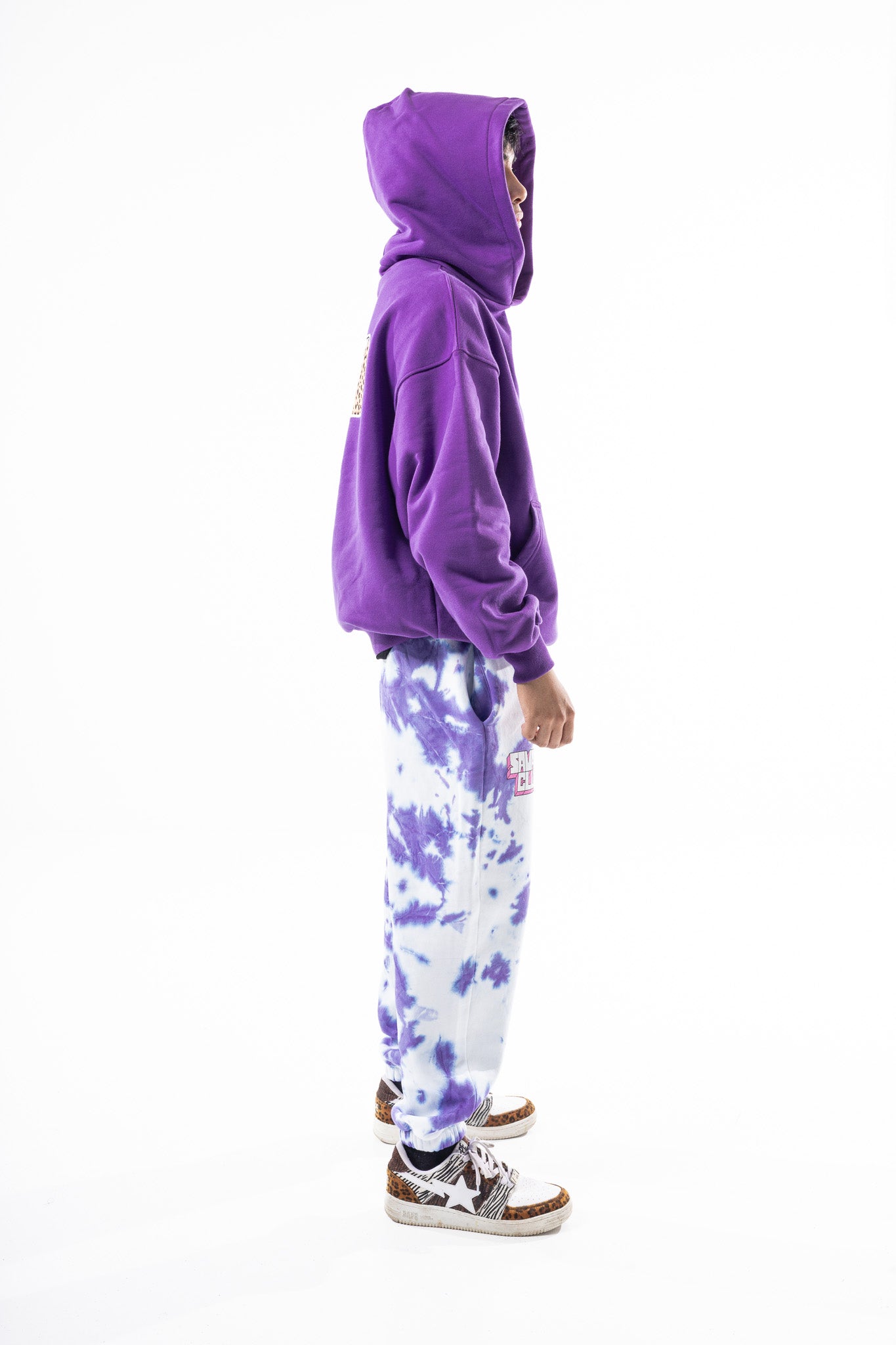 Savage Club Heavyweight Organic Cotton Embroidered Hoodie – Purple