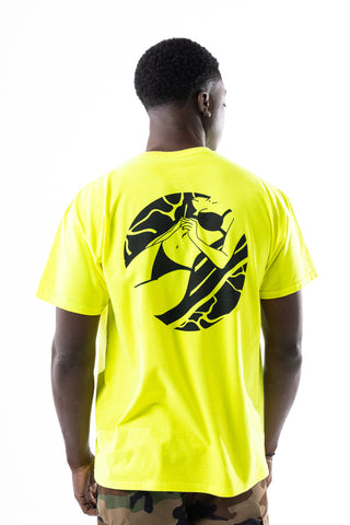 Savage Club Clothing J Girl Graphic Tee  Neon Yellow