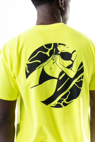 Savage Club Clothing J Girl Graphic Tee  Neon Yellow