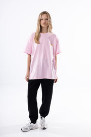 Savage Club Zebra Logo Tee – Bubble Pink