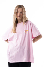 Savage Club Zebra Logo Tee – Bubble Pink