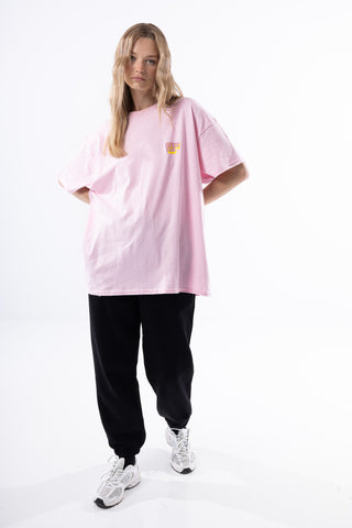 Savage Club Zebra Logo Tee – Bubble Pink