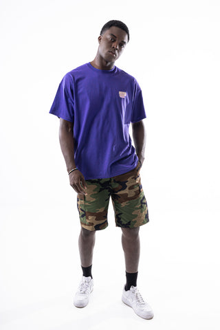 Savage Club Leopard Logo Tee – Deep Purple