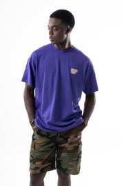 Savage Club Leopard Logo Tee – Deep Purple