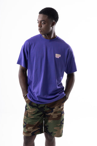 Savage Club Leopard Logo Tee – Deep Purple