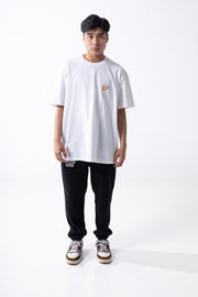 Savage Club Leopard Logo Tee – White