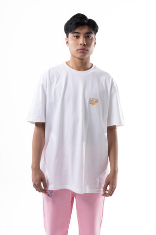 Savage Club Leopard Logo Tee – White