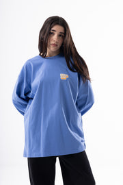 Savage Club Leopard Logo Long Sleeve – Drift Blue