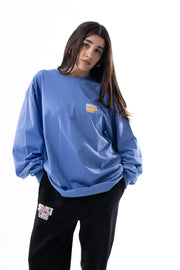 Savage Club Leopard Logo Long Sleeve – Drift Blue
