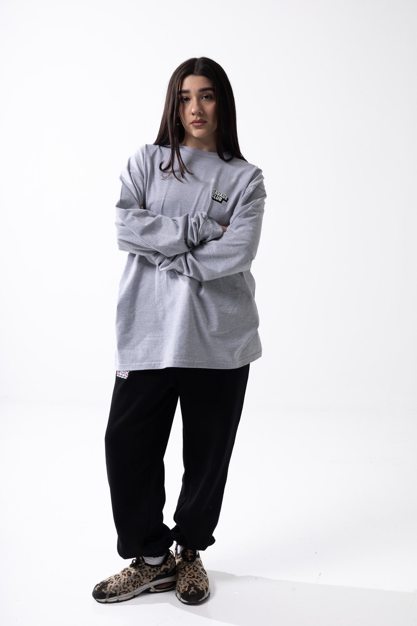 Savage Club J Girl Long Sleeve – Steel Grey