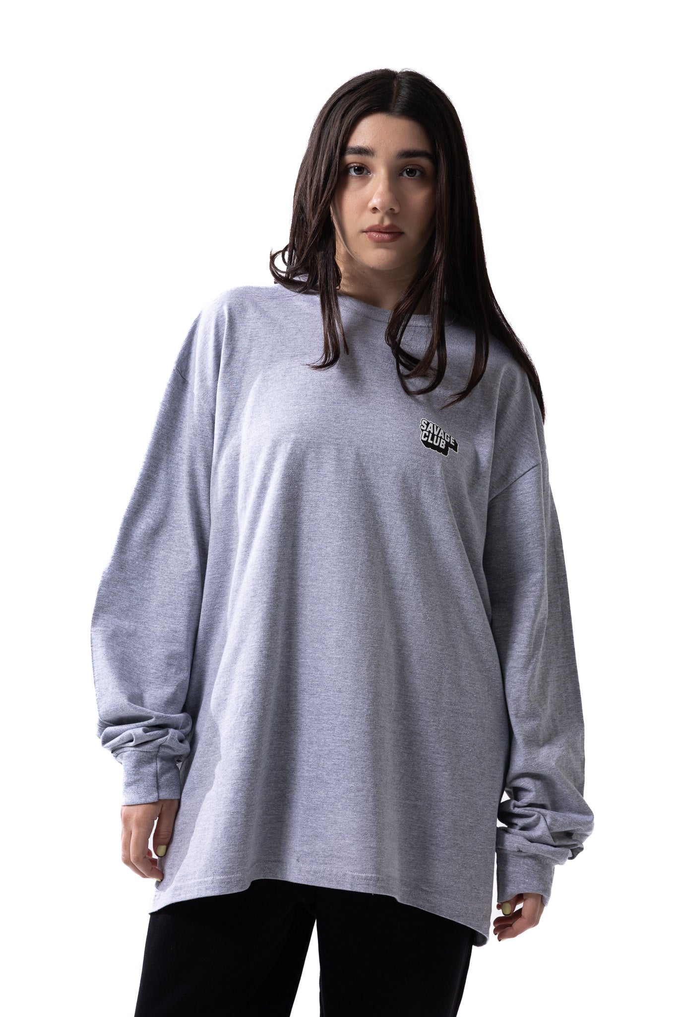 Savage Club J Girl Long Sleeve – Steel Grey