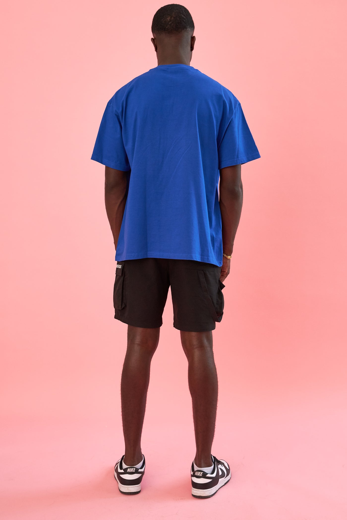 savage club electric blue t-shirt embroidery 3d logo
