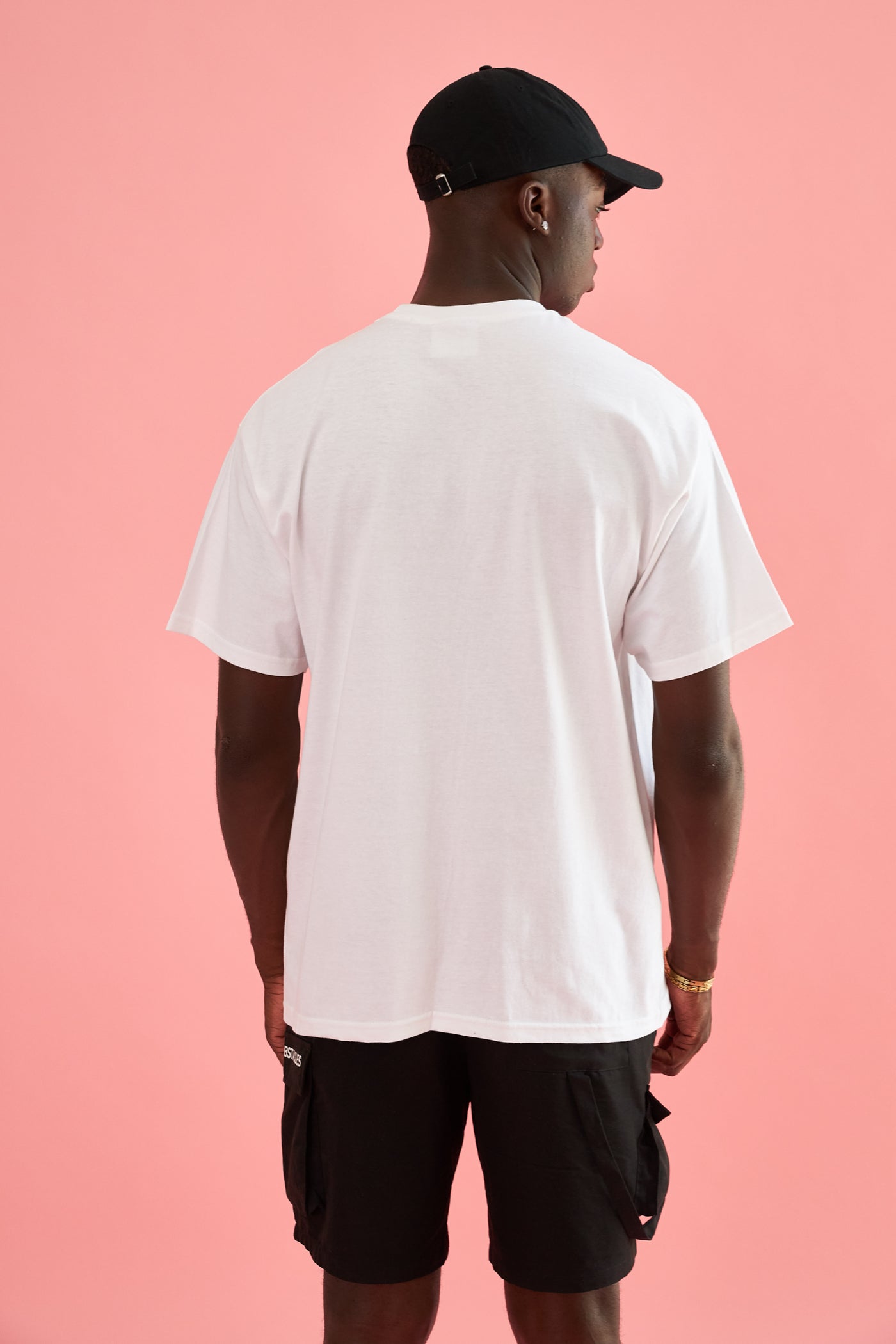 savage club white t-shirt embroidery 3d logo