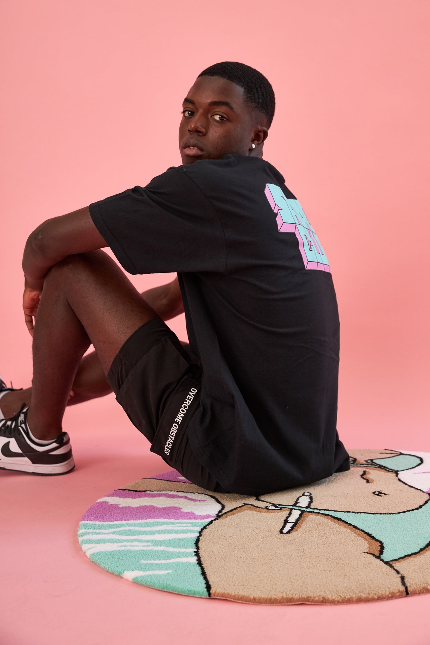 SAVAGE CLUB BLACK T-SHIRT 3D LOGO