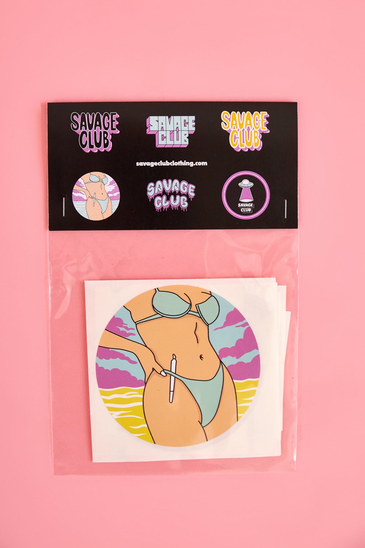 SAVAGE CLUB CLOTHING STICKER PACK