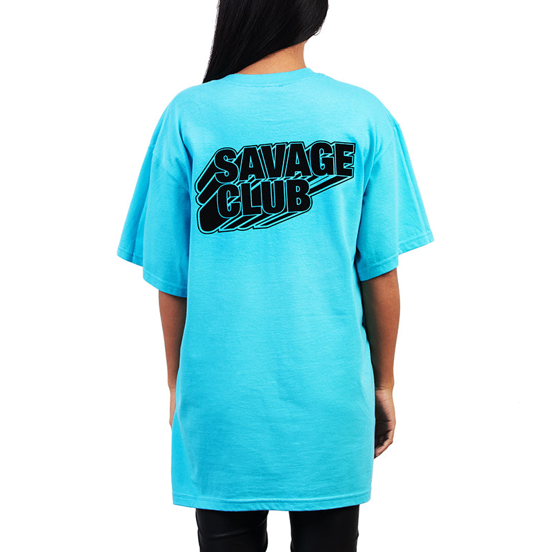 SAVAGE CLUB  LAGOON T-SHIRT BLACK 3D LOGO